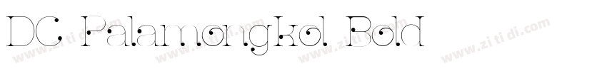 DC Palamongkol Bold字体转换